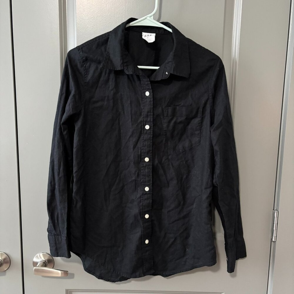 Gap Linen/Cotton Blend Button-Up Shirt